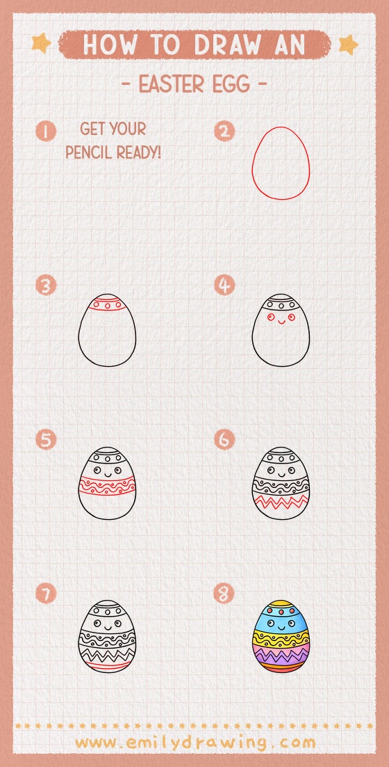 how to draw an easter egg pinterest pin